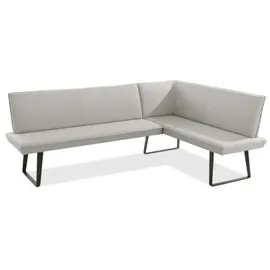 Niehoff Elba Eckbank links 235x170cm, Bezug Alpine beige, Gestell Stahl anthrazit