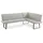 Niehoff Elba Eckbank links 235x170cm, Bezug Alpine beige, Gestell Stahl anthrazit