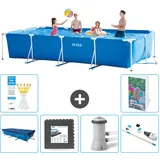 Rechteckiger Frame Pool - 450x220x84 Cm - 7-teilig  S88