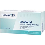 SANAVITA Pharmaceuticals GmbH Bisacodyl Sanavita 10 mg Zäpfchen