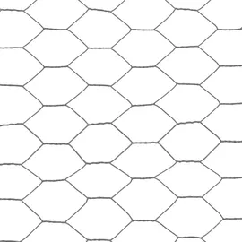 vidaXL Drahtzaun 25 x 0,5 m Grau/Stahl