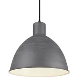 meineWunschleuchte Telme 1-flg. Ø 30 cm rund grau Metall