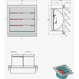 Naber K-Klima-R 150/150 Mauerkasten weiß