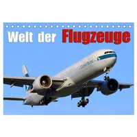 Calvendo Welt der Flugzeuge (Tischkalender 2026 DIN A5 quer),