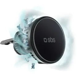 SBS TESUPFANWIR15W, Auto, USB, Kabelloses Aufladen, Schwarz
