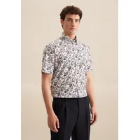 Seidensticker Businesshemd "Regular", Herren, Gr. L (41), normale Ärmellängen, orange, 100% Baumwolle, bedruckt, regular fit, gerader Abschluss, Hemden, Regular 1/2 Button-Down-Kragen Druck