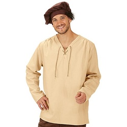 Hemd "Mittelalter" für Herren, beige