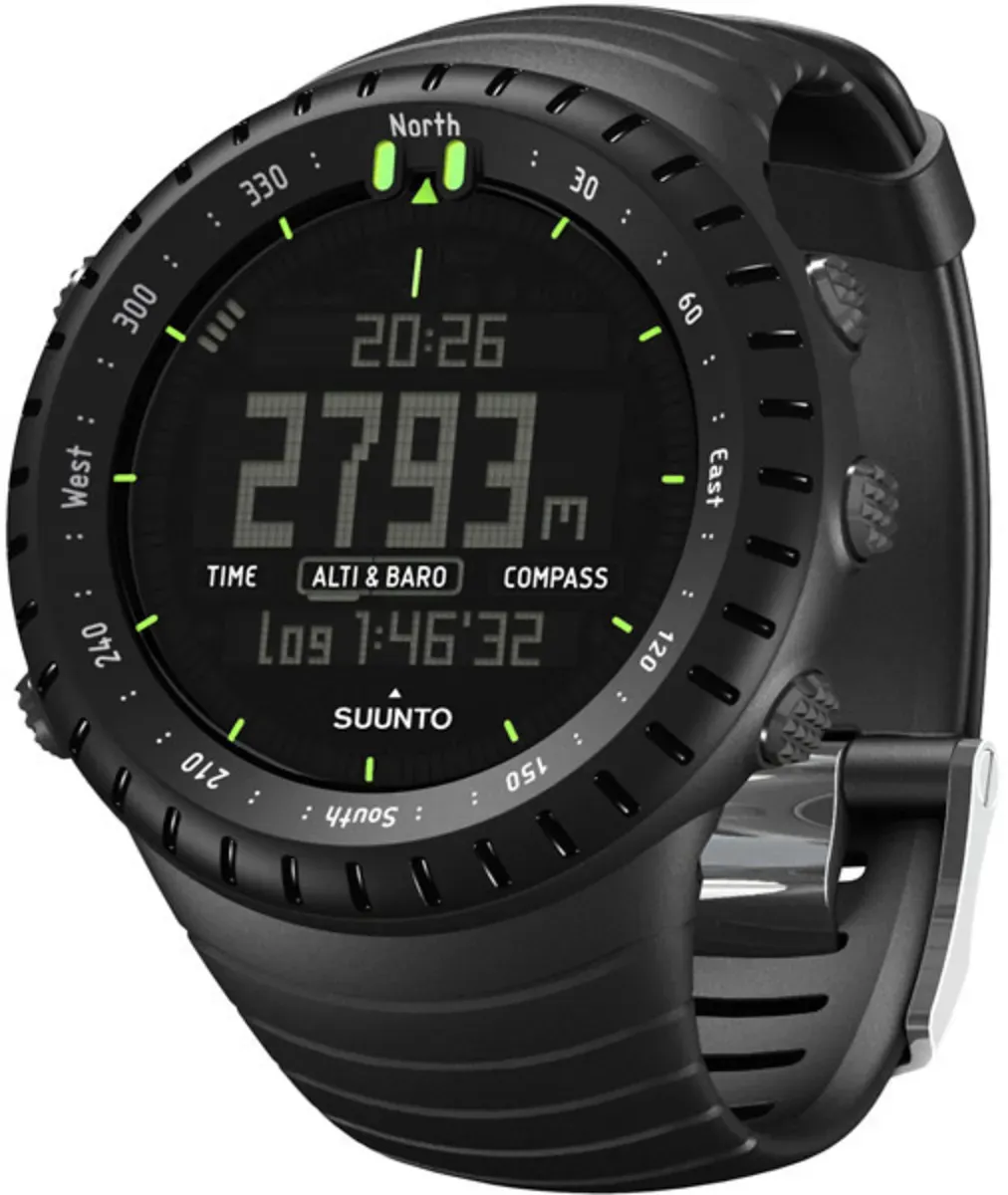 Suunto Core All Black Multifunktionsuhr (Größe One Size, schwarz)