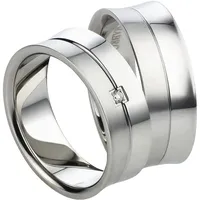 Mabro Partnerringe Verlobungsringe AB1002/1003 Edelstahl