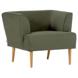 Hom ́in Sessel CINDY Cord 85 x 71 x 80 cm Olivgrün