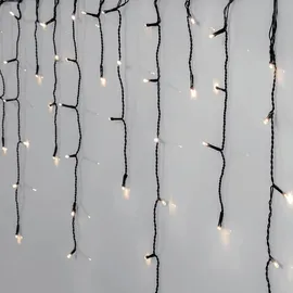 STAR LED Eisregen Lichterkette 960er crispy ice white 2390x55cm Kabel schwarz 594-41 - Schwarz
