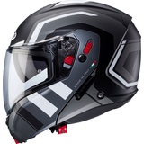 Caberg Horus X Road Klapphelm - Matt Schwarz/Grau/Weiß - S