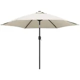 vidaXL Sonnenschirm Ø 300 cm sandweiß