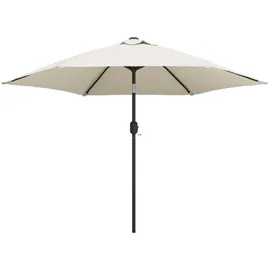 vidaXL Sonnenschirm Ø 300 cm sandweiß