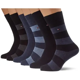 Tommy Hilfiger Rugby Sock 6P ECOM Socken 6er Pack Blau 43-46
