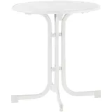 Sieger Gartentisch Ø 70 x 72 cm Weiß