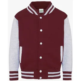 Just Hoods by AWDiS College-Jacke Burgundy/Rot 116