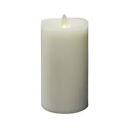 Konstsmide LED-Kerze, Ø: 7,6 cm, cremeweiß, mit Flacker-Effekt - weiss