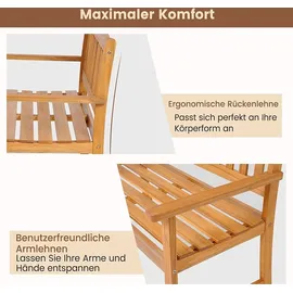 Costway Gartenbank 109 x 56 x 86 cm Beige
