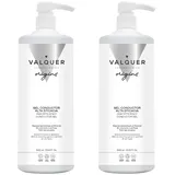 Valquer Laboratorios VALQUER Ultraschall-Leitgel für Gesicht und Körper | Professionelle Einsatz in Radiofrequenz-, Laser-Haarentfernung, Mikrostrom-, IPL- und Kavitation | Wasserbasiert, farb- und geruchlos | 2 x 1 L