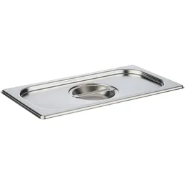 APS GN 1/3 Edelstahl Deckel, 32.5 x 17.6 cm