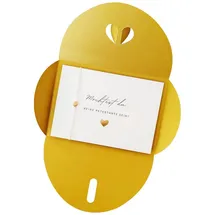 briefzauber Patentante fragen - Karte mit Armband & Herzumschlag (gold)