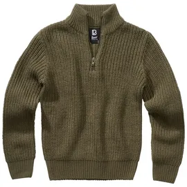 Brandit Textil Marine Troyer Rollkragenpullover Olive 122-128 cm