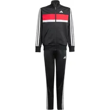 adidas Tiberio 3-Streifen Trainingsanzug Schwarz/Weiß/Pure Ruby 152