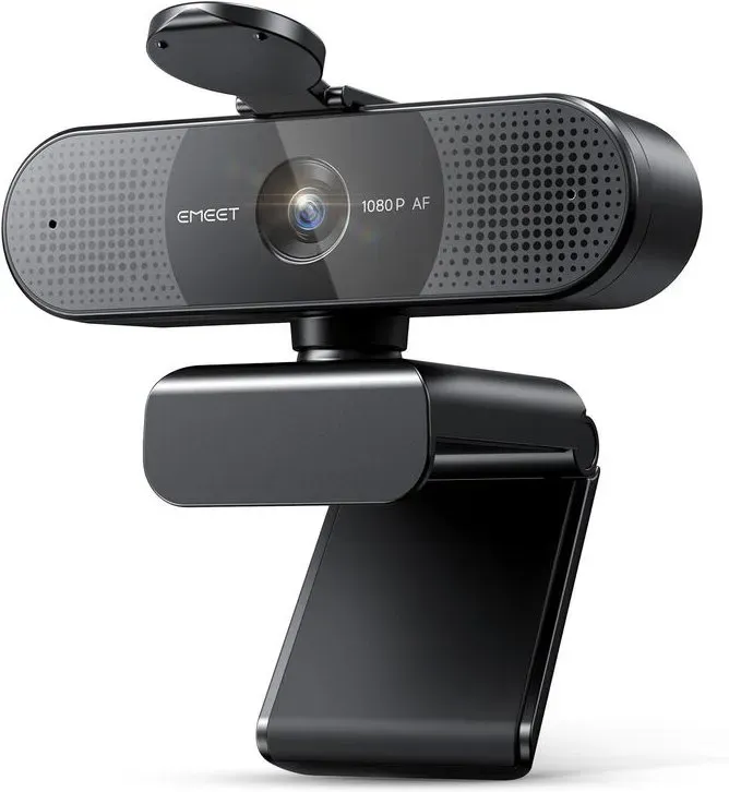 EMEET 1080P Webcam mit PDAF-Autofokus und Privatsphärenschutz, Plug & Play USB-Kamera für Windows, macOS und mehr, E3130