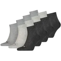 Puma Quarter Socken 12-Paar Schwarz 47-49