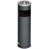 Proregal Robuster Kombiascher mit poliertem Aschereinsatz 11,6 Liter, HxBxT 66 x 20 x 20 cm Verzinkter Stahl Grau