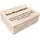 Creative Deco Holzkiste Geschenkkiste Natur, 40 x 30 x 14 cm, Ihr Logo / Text / Foto