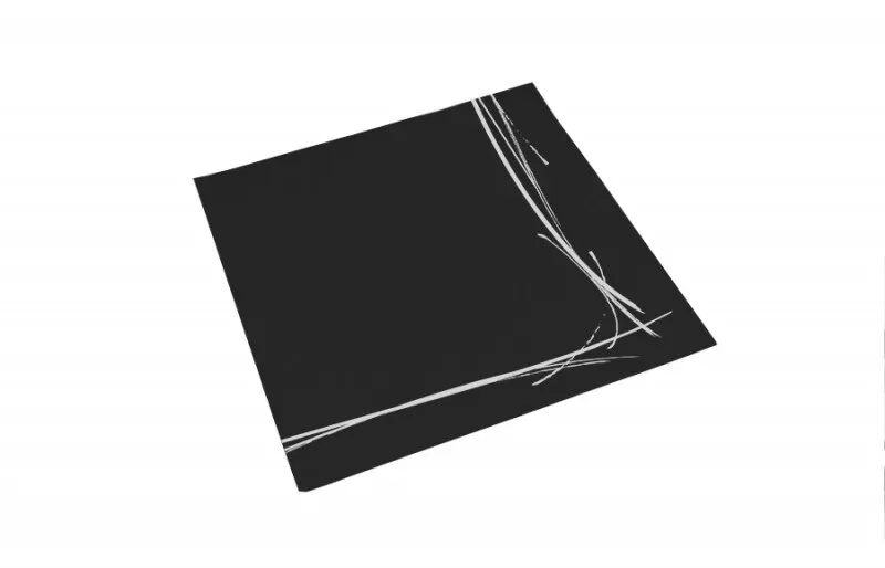 Schachtel mit 1200 Servietten mit schwarzer Spitze, verziert mit Orla