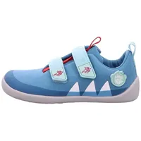 Affenzahn Barfußschuh Lucky Hai Hellblau / Rot 33