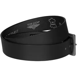 Top Gun Ledergürtel schwarz 110 cm