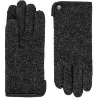 Roeckl Handschuhe Damen Wolle Leder-Paspel Anthracite