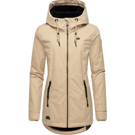 Ragwear Damen, warme Winterjacke kurz wasserdicht mit Kapuze Zuzka Winter Taupe24 Gr. 6XL - 6XL