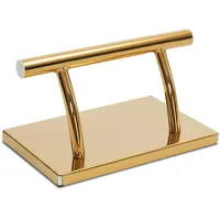 Barberpub Edelstahl Fußstütze Professional Friseurfußstütze, mobile Fuß Pedal Fußauflage, foot rest Fußablage Friseurstuhl Salonausstattung, FT001 (Gold)