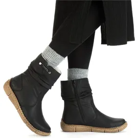 Rieker Damen Klassische Stiefeletten Z3771, Frauen Stiefeletten,Winterschuhe,gefüttert,Boots,Stiefel,Bootee,Booties,schwarz (00),39 EU | Gr.: 39