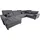 DOMO collection Wohnlandschaft DOMO COLLECTION "FRANZI mit Kopfteilverstellung, U-Form mit viel Platz, bequem", grau (dunkelgrau), B:352cm H:80cm T:214cm, Flachgewebe (100% Polyester);Chenille (100% Polyester), Sofas, Wohnlandschaft, XXL-Sofa, U-Form, belastbar bis