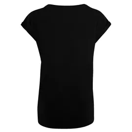 F4NT4STIC Extended Shoulder T-Shirt Herzschlag Berge Wandern in schwarz | Gr.: S