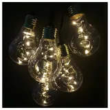 FHS International LED Party-Lichterkette 10er Birne 50 Dioden 2,7m warmweiß FHS 29357