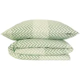 SCHIESSER Bettwäscheset Maribel - Renforcé - 2-teilig - 135 x 200 cm, - Grün