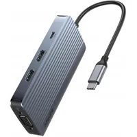 Anker USB-C Hub, USB C Dockingstation Triple Display Multi-Port Dongle mit 2 HDMI und VGA, 5 Gbit/s Datenübertragung, USB Ports für MacBook Air/Pro, Dell XPS, iPad Pro und mehr