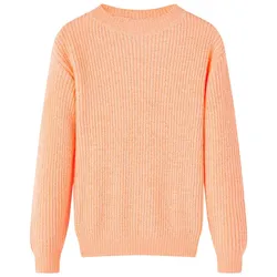 Kinderpullover Gestrickt Hellorange 116 – Weich & gemütlich - 116