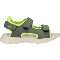 GEOX J AIRADYUM BO Sandal, Military/Lime, 31