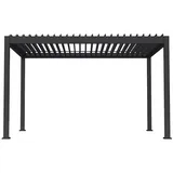 Home Deluxe Pergola 4,07 x 2,97 m inkl. 0 Seitenteilen Grau