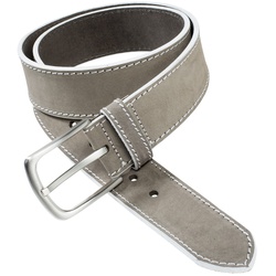 Mey & Edlich Herren Weißstich-Gürtel grau 100 cm - 100 cm