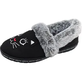 SKECHERS Too Cozy-Meow Pajama 33355-BLK, Womens slippers, black, 36 EU