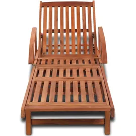 furnicato Sonnenliege 200 x 68 x 30-83 cm Braun